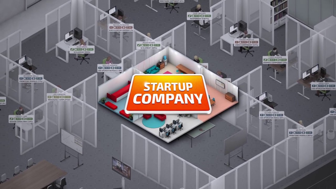 Startup company gameplay