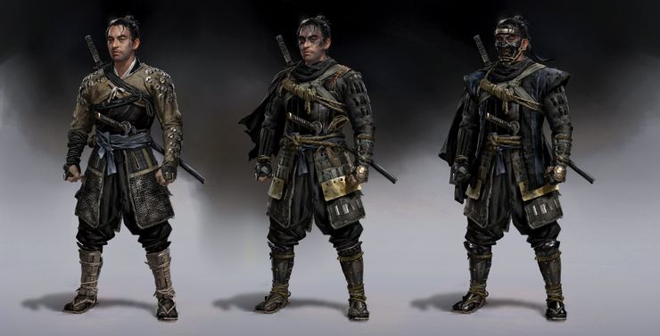 ghost of tsushima concept art