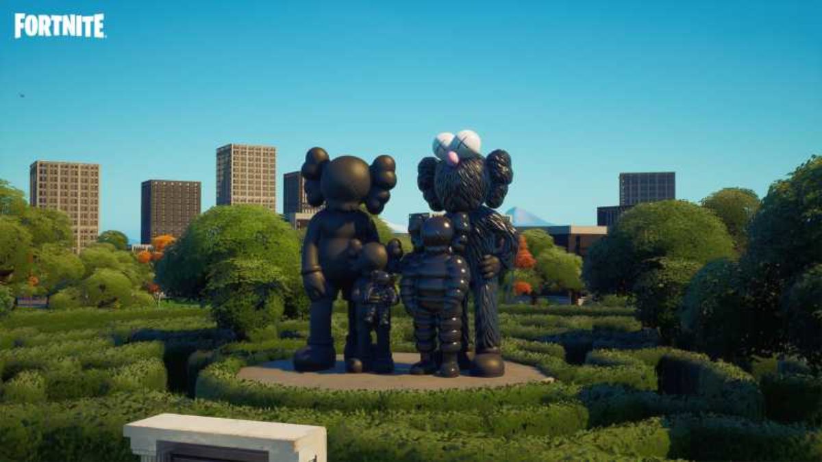 Fortnite's Skeleton is back by KAWS in the first ever virtual gallery