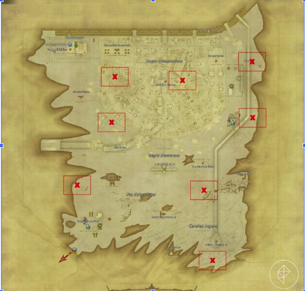 Garlemald Treasure Map Locations
